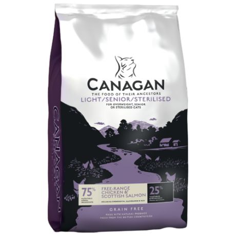Корм для кошек Canagan (4 кг) For cats GF Light/Senior/Sterilised