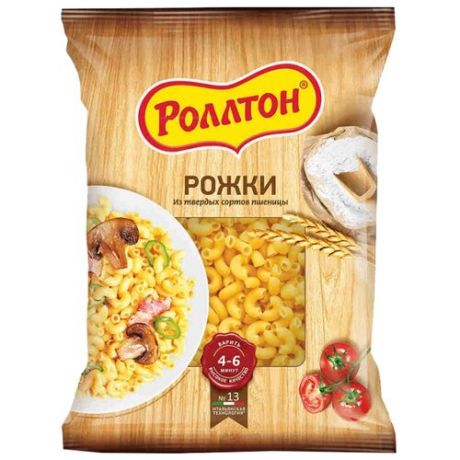 Роллтон Макароны рожки №13, 400 г