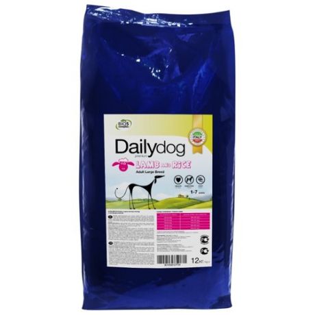 Корм для собак Dailydog (12 кг) Adult Large Breed lamb and rice
