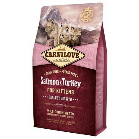 Корм для кошек Carnilove Salmon & Turkey for kittens 6 кг