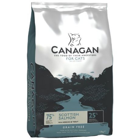 Корм для кошек Canagan (1.5 кг) For cats GF Scottish Salmon