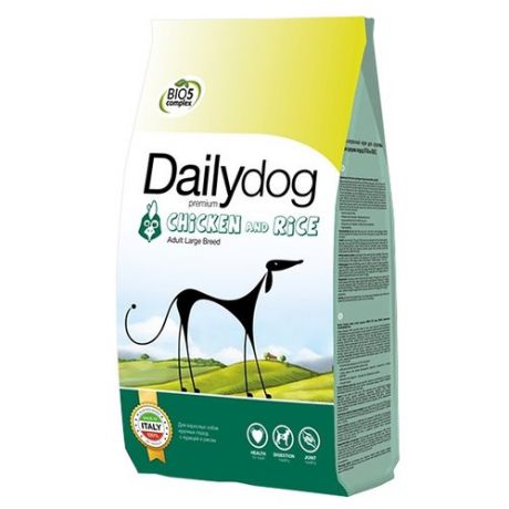 Корм для собак Dailydog (20 кг) Adult Large Breed chicken and rice