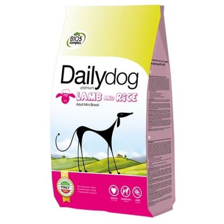 Корм для собак Dailydog (3 кг) Adult Mini Breed lamb and rice