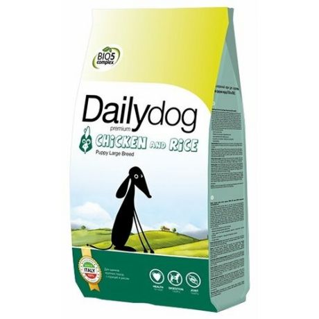 Корм для собак Dailydog (3 кг) Puppy Large Breed chicken and rice