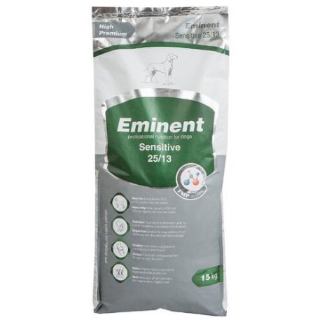 Корм для собак Eminent (15 кг) Sensitive 25/13 для взрослых собак при чувствительном пищеварении
