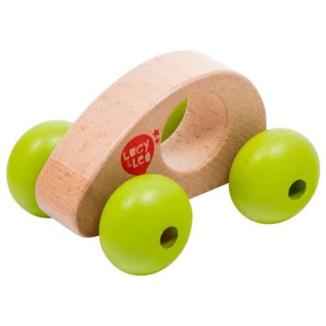 Каталка-игрушка Мир деревянных игрушек Роли-Поли (LL148) бежевый/зеленый