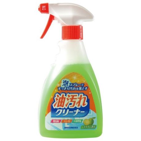 Очищающий спрей-пена для удаления масляных загрязнений на кухне Nihon Detergent 400 мл