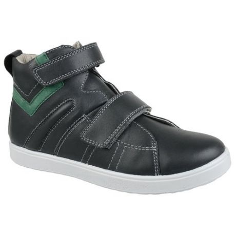 Ботинки КОТОФЕЙ размер 35, серый/ зеленый
