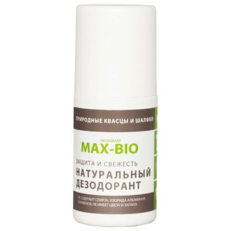 MAX-BIO дезодорант, ролик, Защита и свежесть, 50 мл
