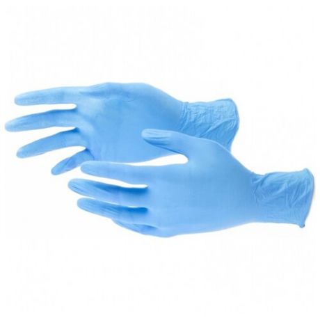 Перчатки Elfe хозяйственные, 50 пар, размер M, цвет голубой