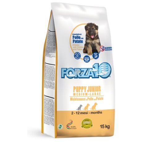 Корм для собак Forza10 Maintenance Puppy Junior Medium/Large из курицы с картофелем (15 кг)