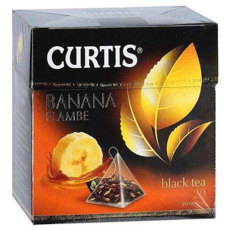 Чай черный Curtis Banana Flambe в пирамидках, 20 шт.
