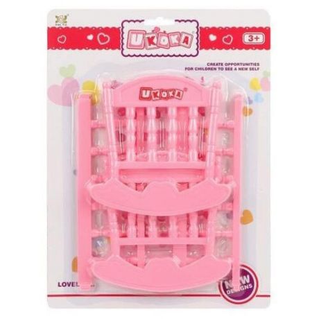 Наша игрушка Кроватка для куклы (333A-103) розовый