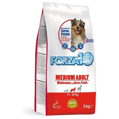 Сухой корм для собак Forza10 оленина с картофелем 2 кг (для средних пород)