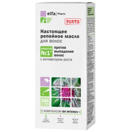 Elfa Pharm Настоящее репейное масло для волос против выпадения, 100 мл