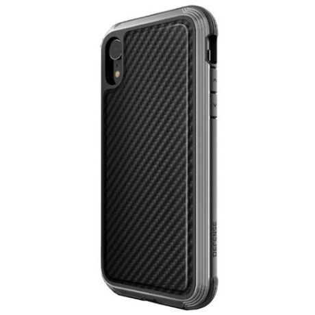 Чехол X-Doria Defense Lux для Apple iPhone XR черный карбон