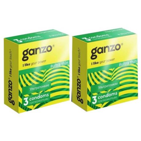 Презервативы Ganzo Ultra Thin 3 шт. 2 шт.