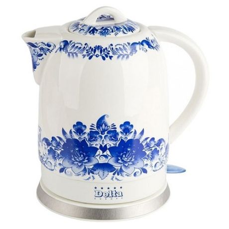 Чайник DELTA DL-1233В, синие цветы