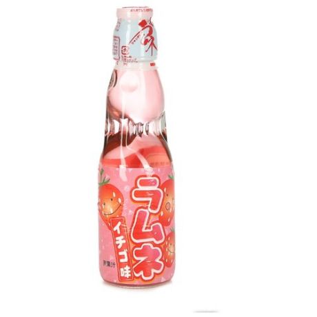 Газированный напиток Hatakosen Ramune Клубника, 0.2 л