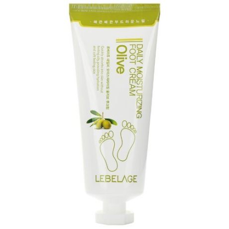 Lebelage Крем для ног Daily moisturizing foot cream Olive 100 мл туба