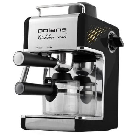 Кофеварка рожковая Polaris PCM 4006A Golden rush черный