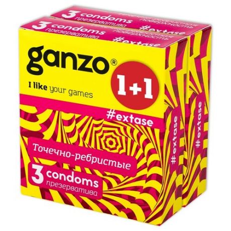 Презервативы Ganzo Extase 3 шт. 2 шт.