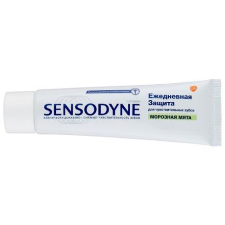 Зубная паста Sensodyne Ежедневная защита для чувствительных зубов, морозная мята, 65 г