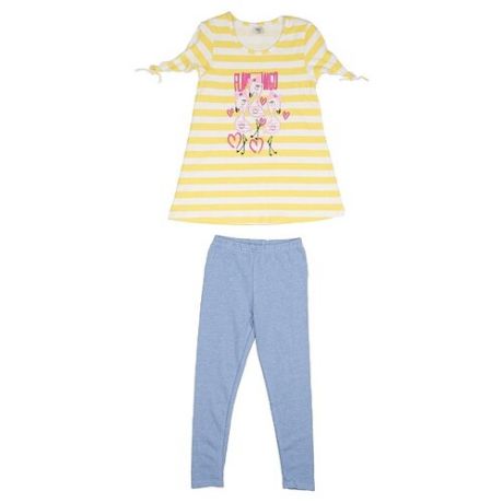 Комплект одежды RuZ Kids размер 122, желтый/голубой