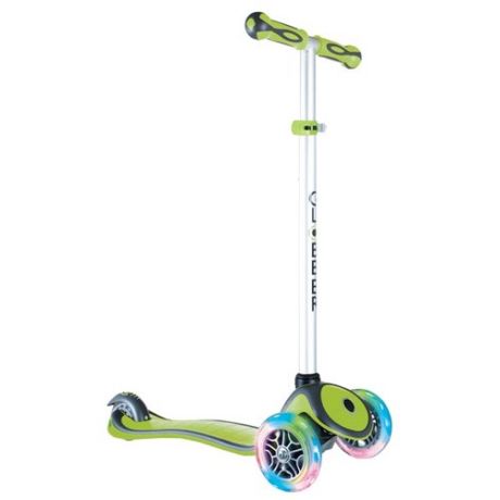 Кикборд GLOBBER Primo Plus Lights зеленый