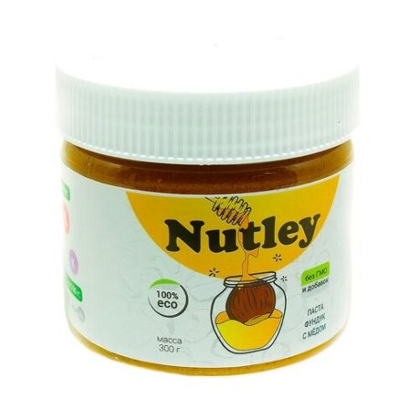 Nutley Фундуковая паста с медом, 300 г