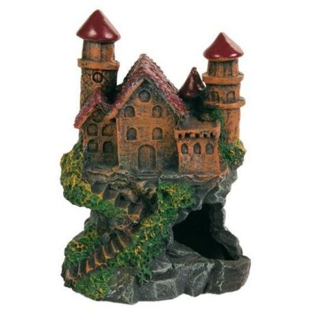 Грот TRIXIE Замок высота 14 см зеленый/коричневый/красный/серый