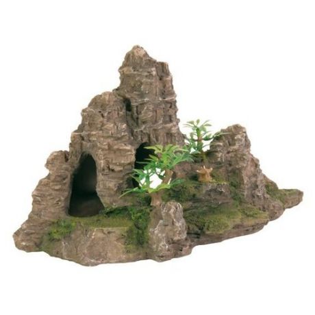 Грот TRIXIE Скалы с пещерой с растениями (8853) высота 22 см зеленый/коричневый