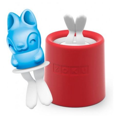 Форма для мороженого ZOKU Bunny Ice красный/белый