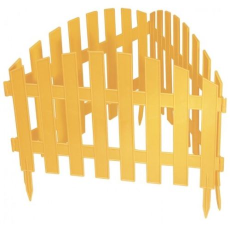 Забор декоративный PALISAD Винтаж, желтый, 3 х 0.28 м