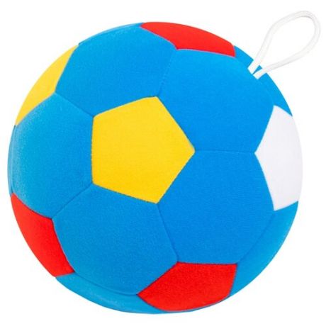 Погремушка Мякиши Мяч футбольный 441 голубой/желтый/красный