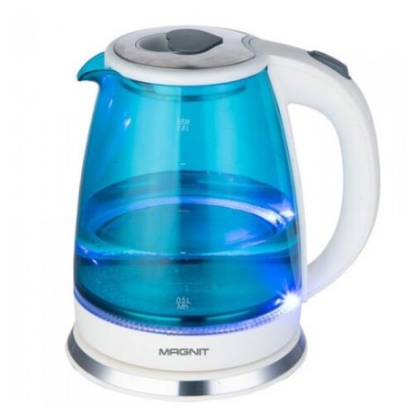 Чайник MAGNIT RMK-3230, синий/белый