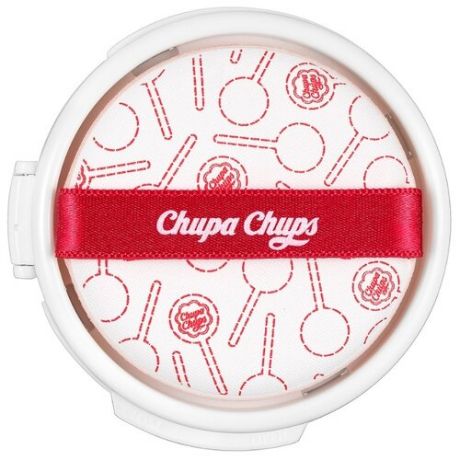 Chupa Chups Тональный крем Candy Glow Cushion Strawberry Refill сменный блок, 14 г, оттенок: 1.0 Ivory