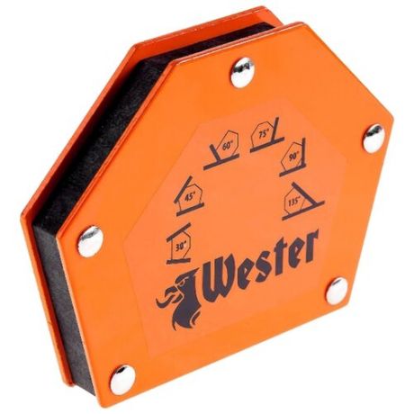 Магнитный угольник Wester WMCT50 оранжевый
