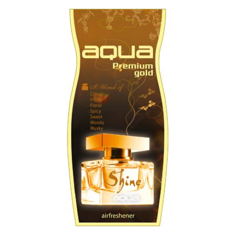 Aqua Ароматизатор для автомобиля Premium Gold Drop Shine 12 г