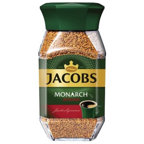 Кофе растворимый Jacobs Monarch Intense, стеклянная банка, 95 г