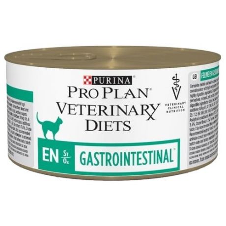 Корм для кошек Pro Plan Veterinary Diets Feline EN Gastrointestinal canned (0.195 кг) 1 шт.