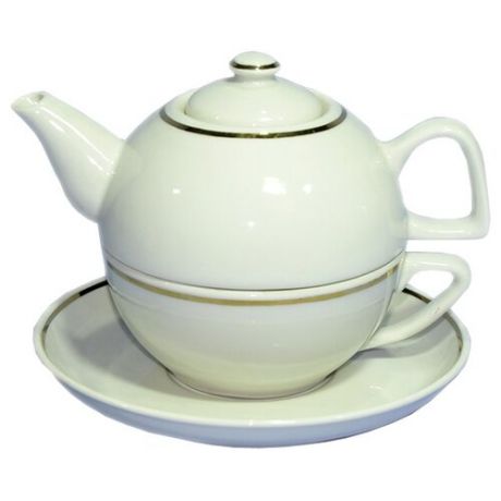 Чайный сервиз Добрушский фарфоровый завод Набор для чая 3 предмета без деколи