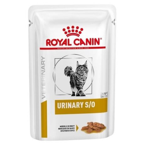 Корм для кошек Royal Canin Urinary S/O при лечении МКБ, с курицей 85 г (кусочки в соусе)
