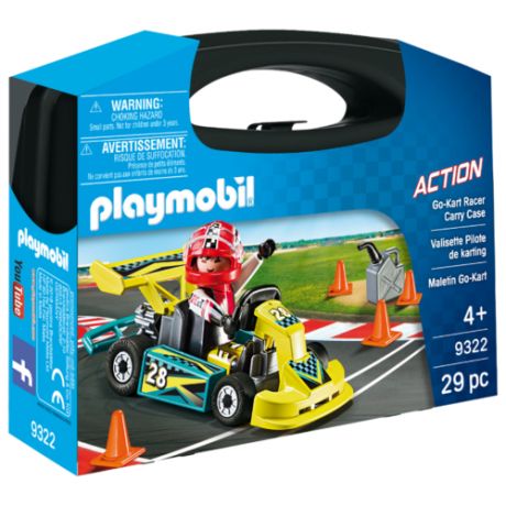 Набор с элементами конструктора Playmobil Action 9322 Возьми с собой: Картинг