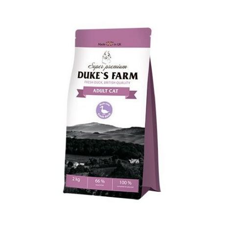 Корм для кошек DUKE'S FARM с уткой 2 кг