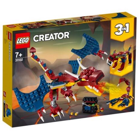 Конструктор LEGO Creator 31102 Огненный дракон