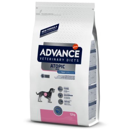 Сухой корм для собак Advance Veterinary Diets при аллергии, форель 1.5 кг (для мелких пород)