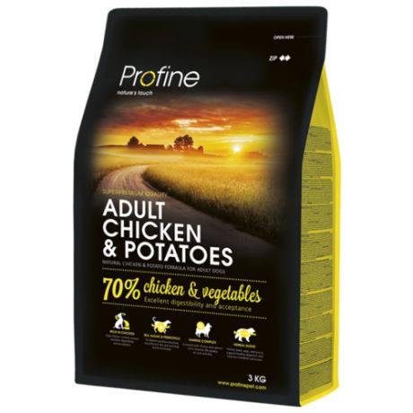 Корм для собак Profine (3 кг) Adult Chicken & Potatoes
