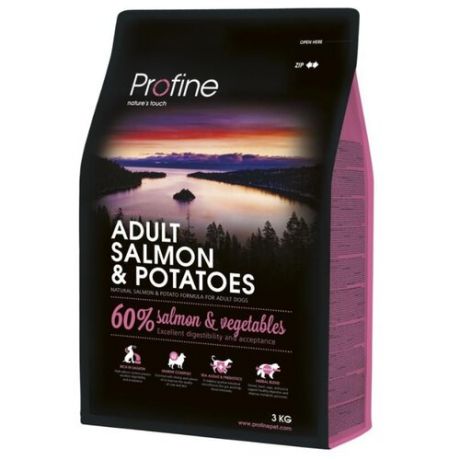 Корм для собак Profine (3 кг) Adult Salmon & Potatoes