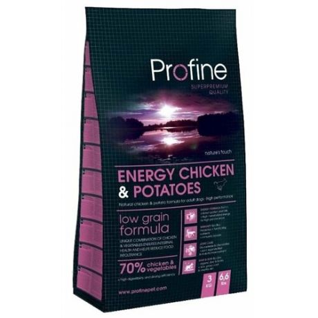 Корм для собак Profine (3 кг) Energy Chicken & Potatoes